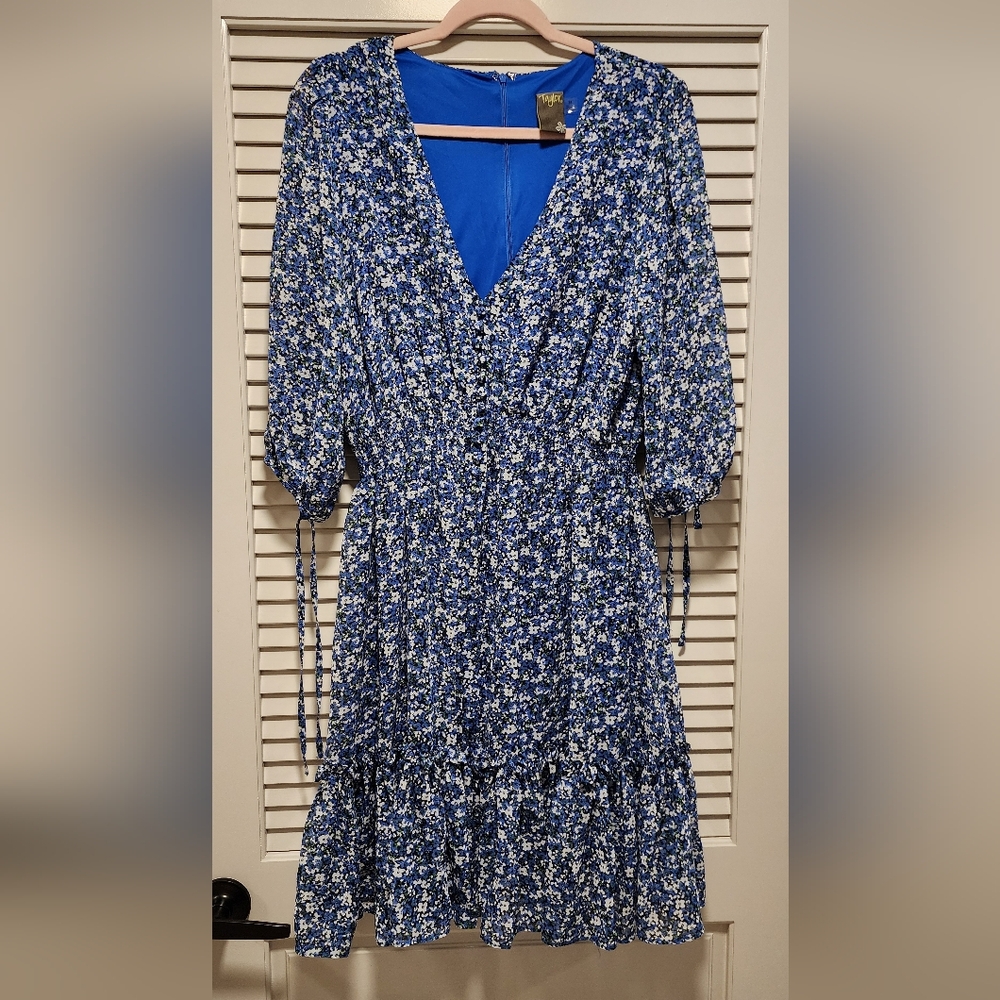 Taylor Blue Floral Dress